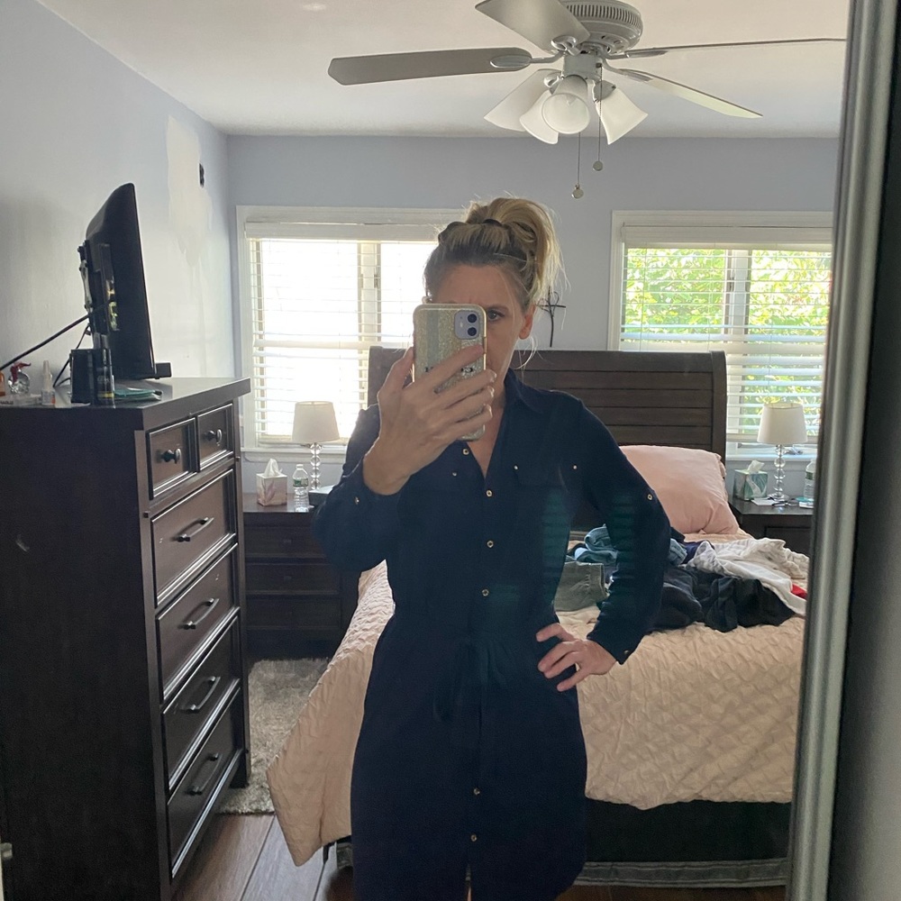 Calvin Klein navy blue dress